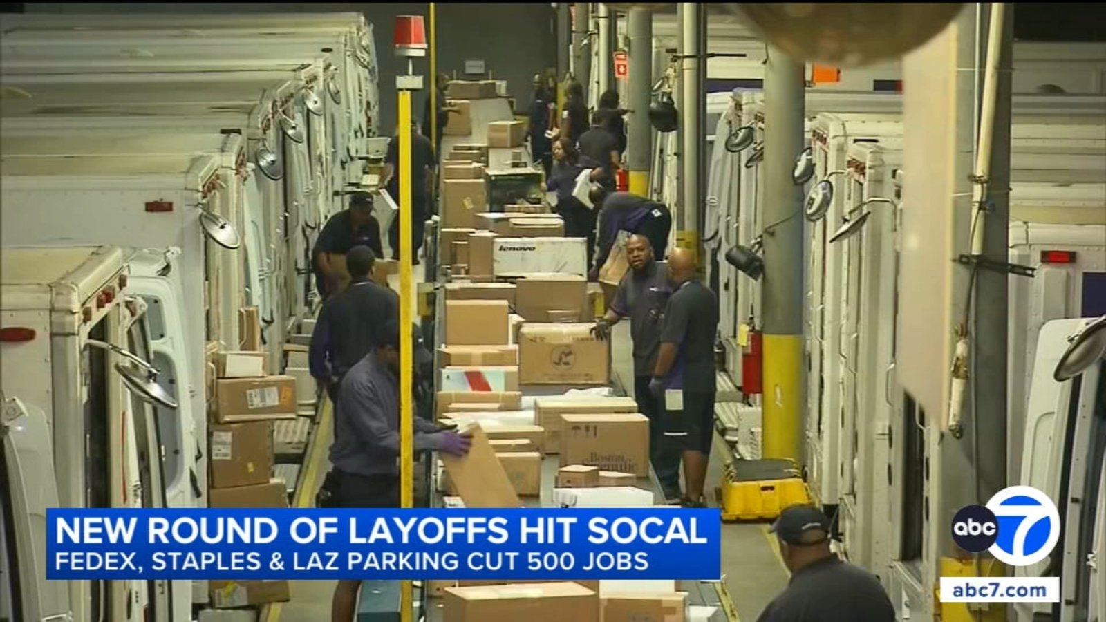 FedEx, Staples, LAZ Parking cut 500 jobs as new round of layoffs hit Southern California