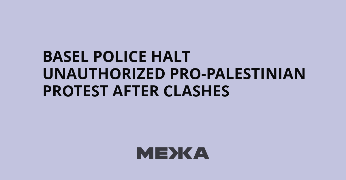Basel Police Halt Unauthorized Pro-Palestinian Protest After Clashes | Ukraine news