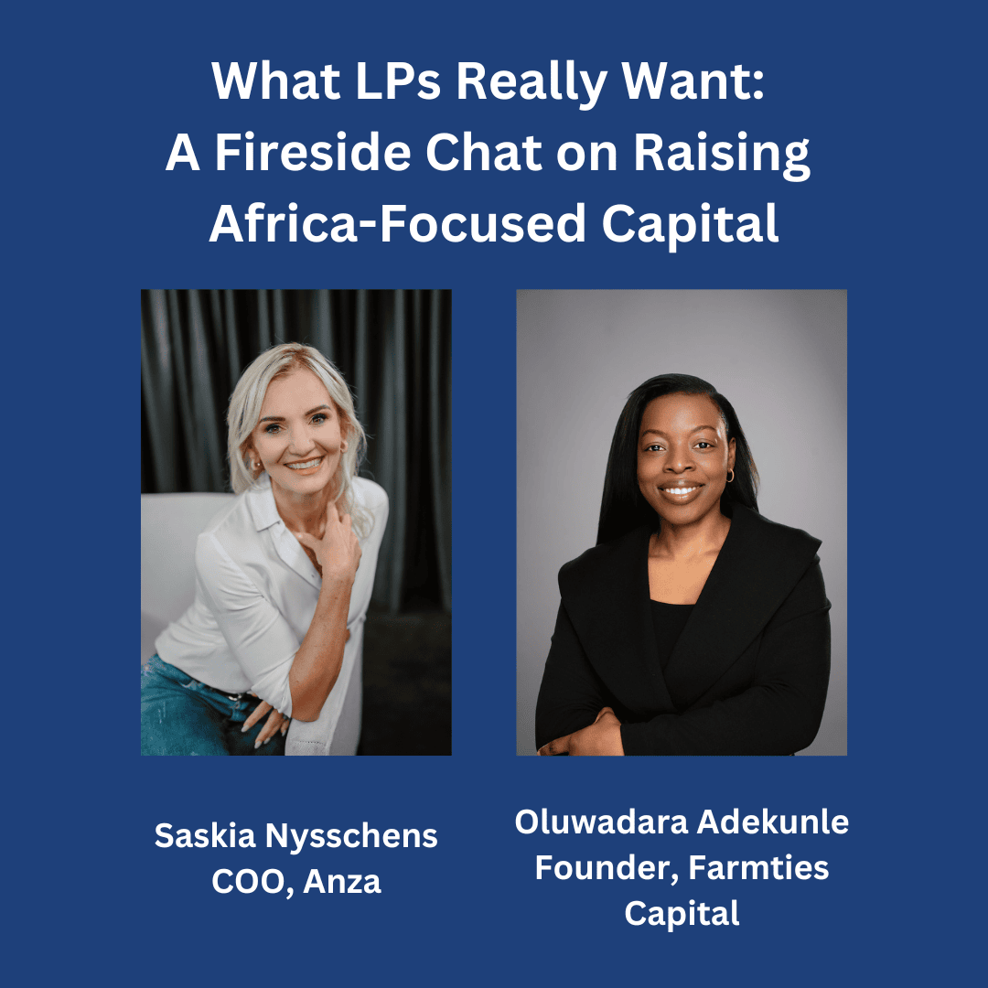 Banenr with two women in business dress, illustrating article to promote top African investment conference