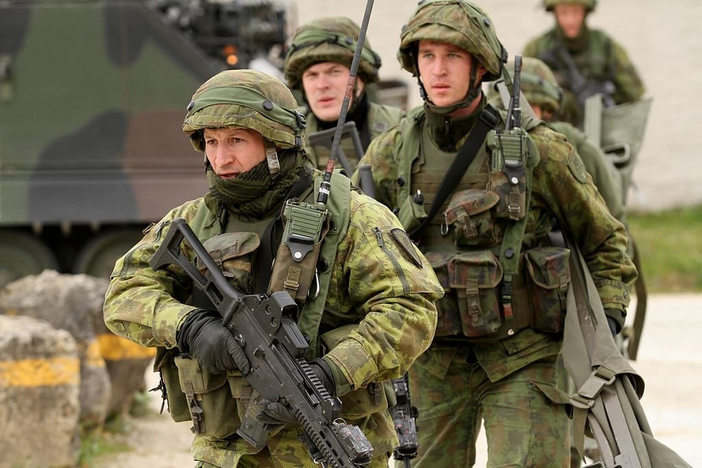 Lithuanian soldiers of the Iron Wolf Mechanized Infantry Brigade during Combined Resolve II NATO exercise in Germany