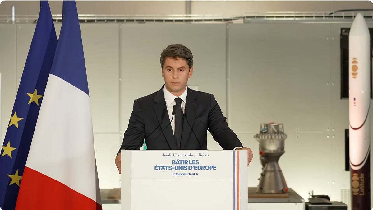 Gabriel Attal is running as France’s federalist presidential candidate
