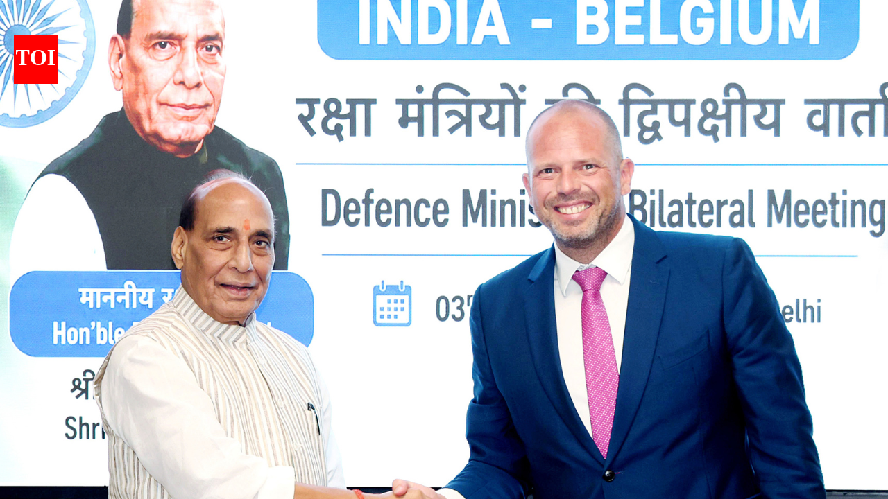 Don’t share any sensitive tech with Pak, Rajnath asks Belgian minister; both countries ink 10 defence pacts on rockets, military hardware