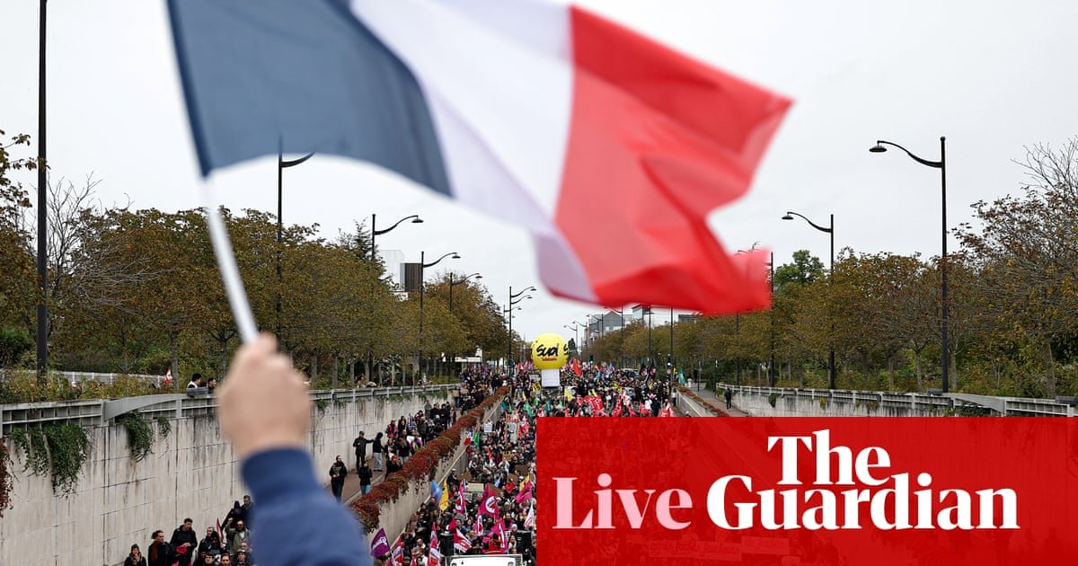 Protests begin in France, as Italian police raid homes in Milan ahead of demonstrations – Europe live | Europe