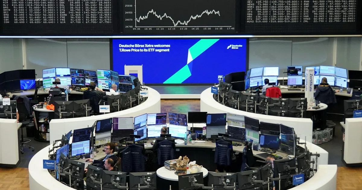 European shares edge up after solid ASML results, healthcare gains