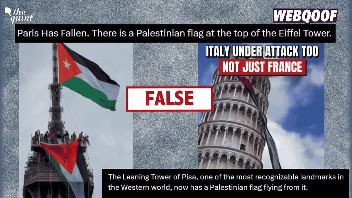 <div class="paragraphs"><p>Unrelated and AI-generated videos are going viral on social media, falsely claiming to display the Palestinian flag being hung at recognisable landmarks in European countries amid the protests in Europe.</p></div>