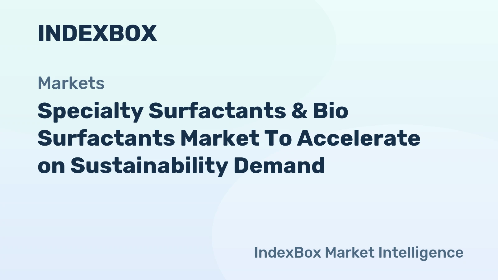 Specialty Surfactants & Bio Surfactants Market Forecast to 2035: Sustainability Demand Fuels Expansion - News and Statistics